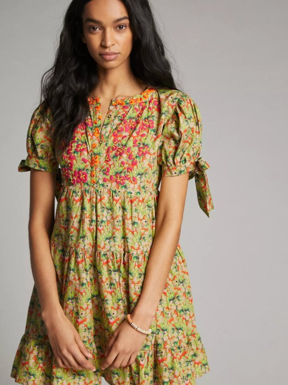 EUC Anthropologie Roopa Pemmaraju Auretta Beaded Mini Dress Size XXS Worn Once